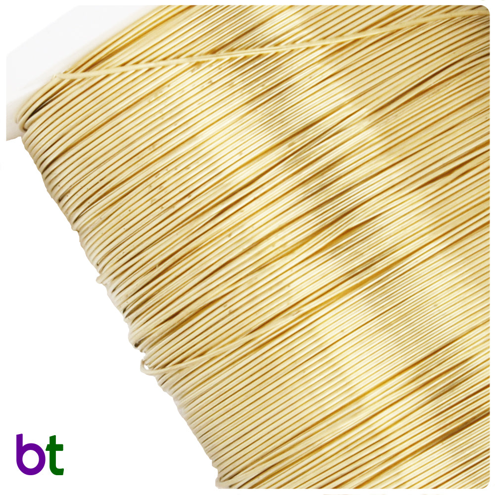 Gold Tone 28 Gauge (0.3mm) Copper Jewelry Wire (50m)