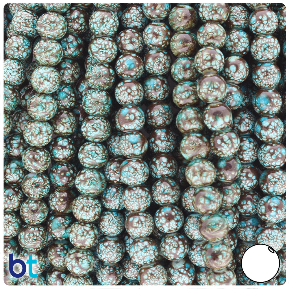 JT 6mm Pearlized butterschotch Beads 100/PK 