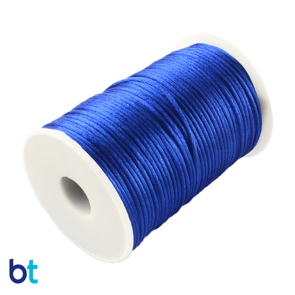 1mm Navy Satin Nylon Cord, 20 Yards of 1mm Satin Nylon Cord, Navy Cord,  Bulk Satin Nylon Cord 