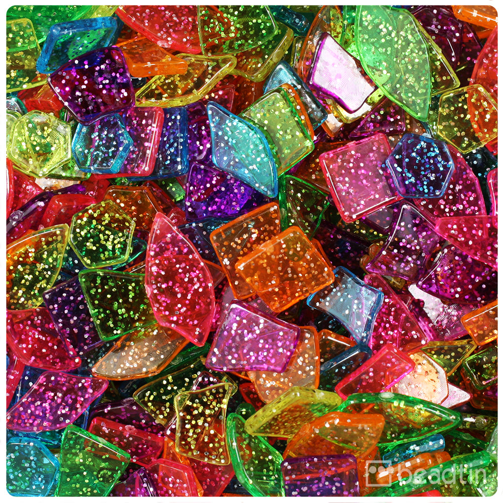 MajorCrafts Mixed Jelly AB Colours Flat Back Round 14 Facets Resin Rhi