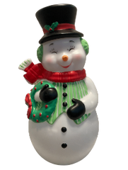 Cracker Barrel Whimsical Blow Mold Snowman