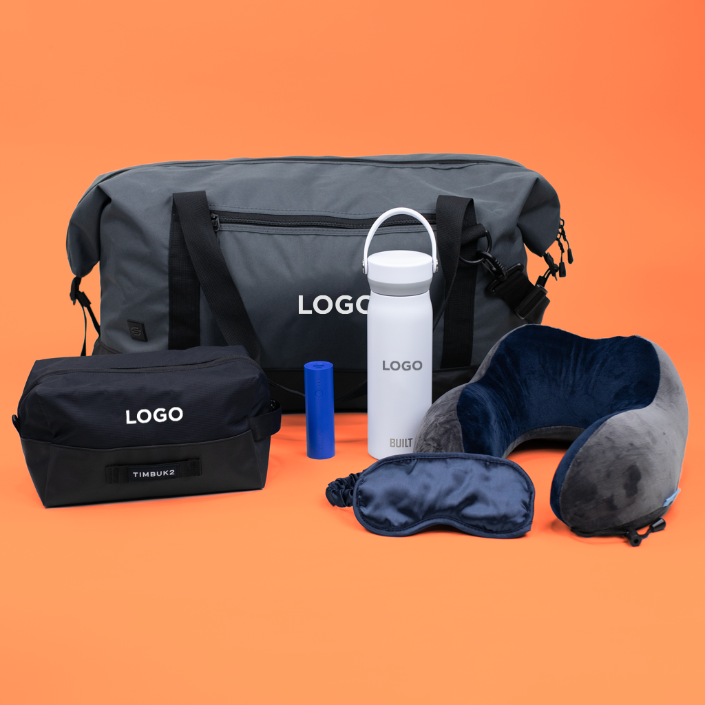 The Weekend Getaway company gift set helps your employees feel ready to travel whether for business or pleasure