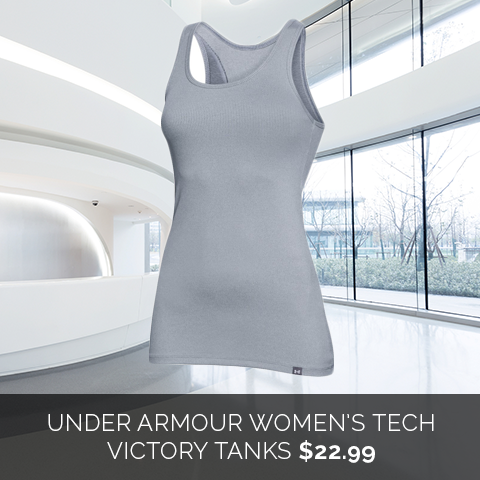 Shop the Under Armour Women's Tech Victory Tanks with your logo from Merchology!