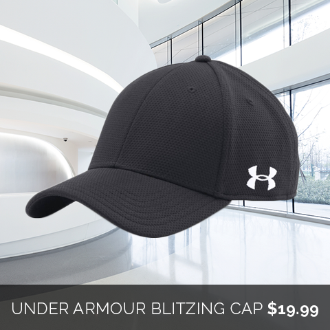 Shop the Under Armour Blitzing Cap with your logo from Merchology!