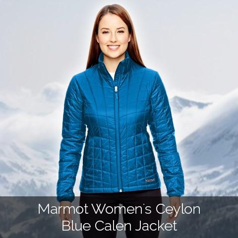 Shop the Marmot Women's Ceylon Blue Calen Jacket from Merchology