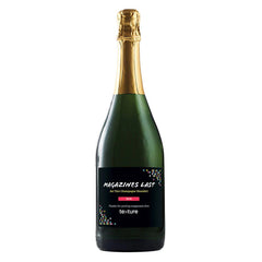 Custom A+ Wines Green Labeled Non-Alcoholic Sparkling Grape Juice with Full Color Custom Label