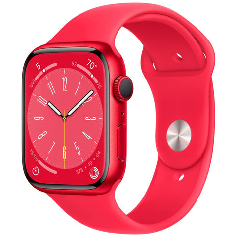 Branded Apple Watch Red Series 8 (GPS) 45mm Aluminum Case with Red Sport Band
