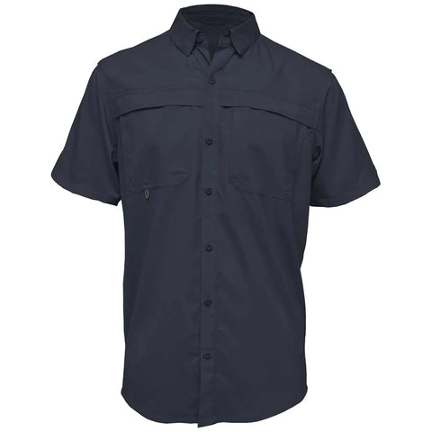 Corporate BAW Men's Navy Short Sleeve Fishing Shirt