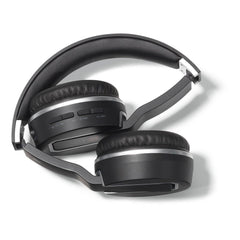 Brookstone Black Sonic Bluetooth Headphones Top
