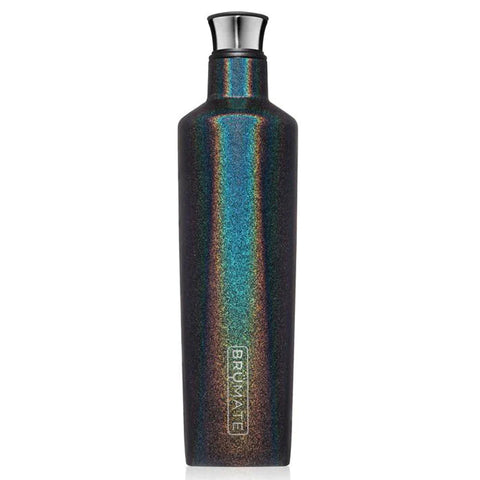 Custom BruMate Glitter Charcoal Fifth 25oz Liquor Canteen