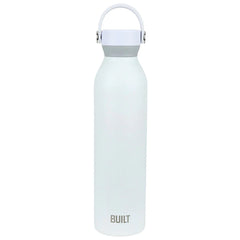 Branded Built White 24 oz Cascade Bottle with Handle Lid
