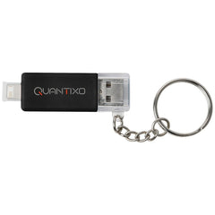 Bullet Black Slot 2-in-1 Charging Keychain