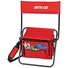 Bullet Red Folding Insulated 12-Can Cooler Chair