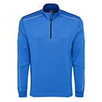 A light blue corporate Callaway jacket for men with a company logo embroidered