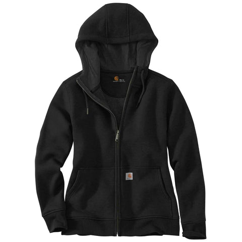 Custom Carhartt Women's Black Clarksburg Full Zip Hoodie