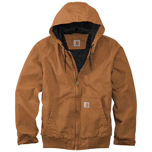 Corporate Carhartt Men's Brown Tall Washed Duck Active Jacket