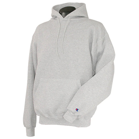 Custom Champion Men's Silver Grey Hoodie