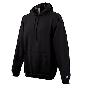 Custom Champion Men's Black Hoodie