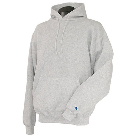 Custom Champion Men's Silver Grey Hoodie