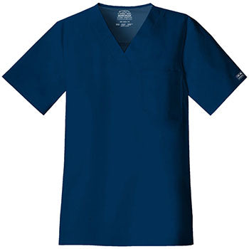 Branded Cherokee Workwear Core Stretch Men's Navy V-Neck Top