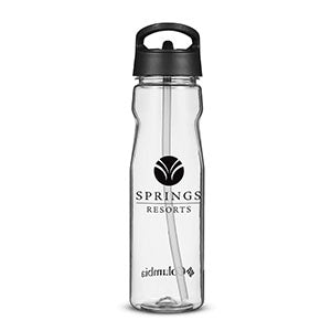 Branded Columbia Clear 25 oz. Tritan Water Bottle with Straw Top