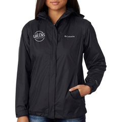 Columbia Women's Black Arcadia II Custom Rain Jacket