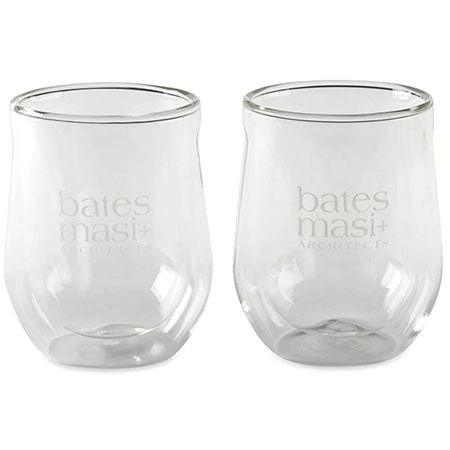 Corkcicle Clear Stemless Glass Set