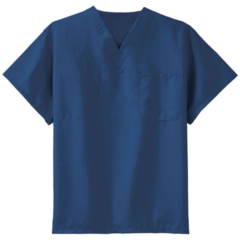 Custom CornerStone Navy Reversible V-Neck Scrub Top