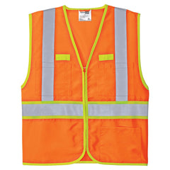 Cornerstone Safety Orange ANSI 107 Class 2 Dual-Color Safety Vest