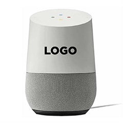 Custom Google Home Smart Speaker with Google Assistant and a Printed Company Logo