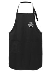 Port Authority Black Easy Care Full-Length Apron with Stain Release