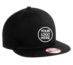 New Era 9FIFTY Black Flat Bill Snapback Cap