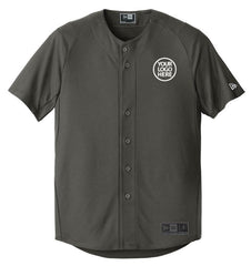 New Era Men's Graphite Diamond Era Full-Button Jersey