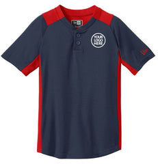 New Era Youth True Navy Diamond Era 2-Button Jersey