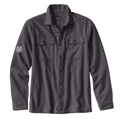 Patagonia Men's Forge Grey Long Sleeve Fjord Flannel Shirt