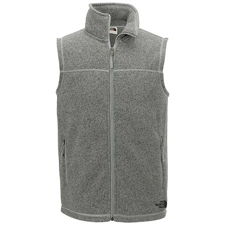 Custom The North Face Men's Medium Grey Heather Sweater Fleece Vest