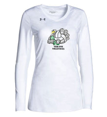 Under Armour Women's White Ultimate Spike Print Long Sleeve Jersey