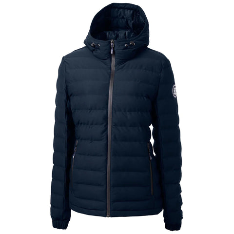 Custom Cutter & Buck Women's Navy Blue Ridge Repreve Eco Insulated Puffer Jacket