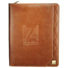 Cutter & Buck Brown Bainbridge Zippered Padfolio