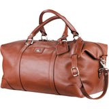 Cutter & Buck Brown 19" Leather Weekender Duffel Bag