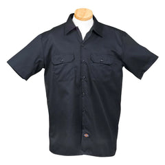 Custom Dickies Men's Dark Navy 5.25 oz. Short-Sleeve Work Shirt