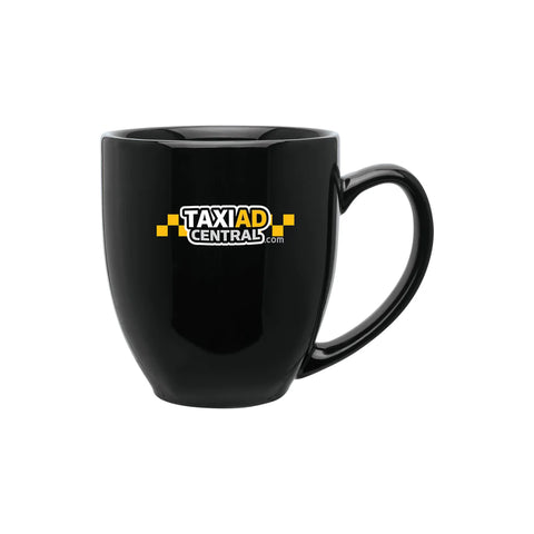 Custom Branded ETS Black Bistro Ceramic Mug 15 oz