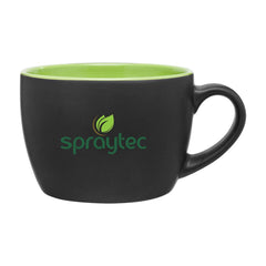 ETS Bolzano Black/Lime Ceramic Mug 18 oz