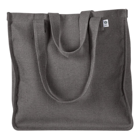 Custom Econscious Charcoal 6.8 oz Hemp Market Tote