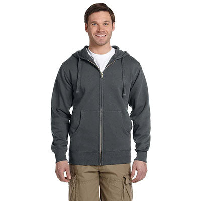 Branded Econscious Men's Charcoal Organic/Recycled Full-Zip Hoodie