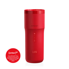 Branded Ember Red 12oz Travel Mug