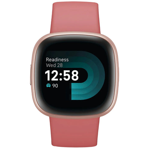 Custom Fitbit Copper Rose - Versa 4 Fitness Smartwatch