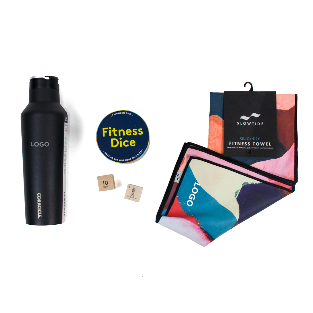 Help your employees feel great and get in shape with the Fitness Fundamentals Lite MerchBox