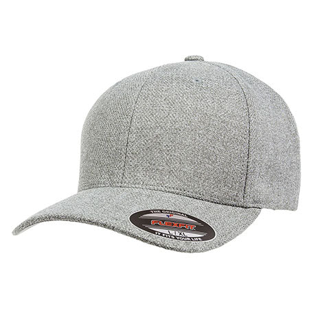 Custom logo Flexfit Adult Poly Melange Heather Stretch Cap