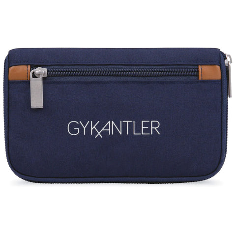 Custom Gemline Navy Heather Mobile Office Hybrid Toiletry Bag